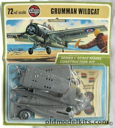 Airfix 1/72 Grumman Wildcat VI FAA or FM-2 US Marines - Blister Pack, 01037-5 plastic model kit